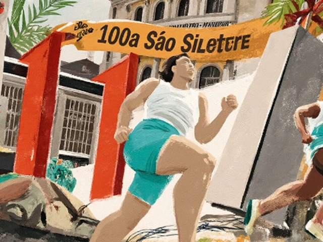 Arte de Climacio Charille ilumina ecobag da 100ª São Silvestre